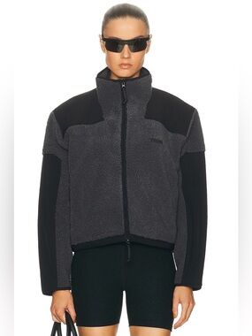 Skims Teddy Boxy Zip Up - ASH L